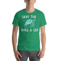 Save The Turtles. Roll a 20 - Unisex T-Shirt