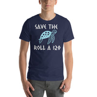 Save The Turtles. Roll a 20 - Unisex T-Shirt