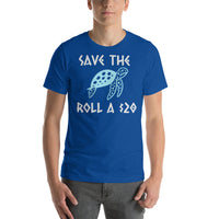 Save The Turtles. Roll a 20 - Unisex T-Shirt